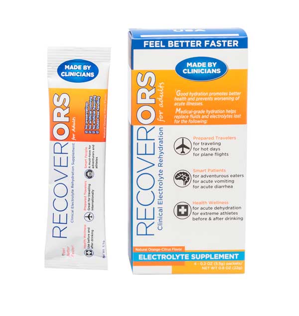 RecoverORS electrolyte rehydration supplement